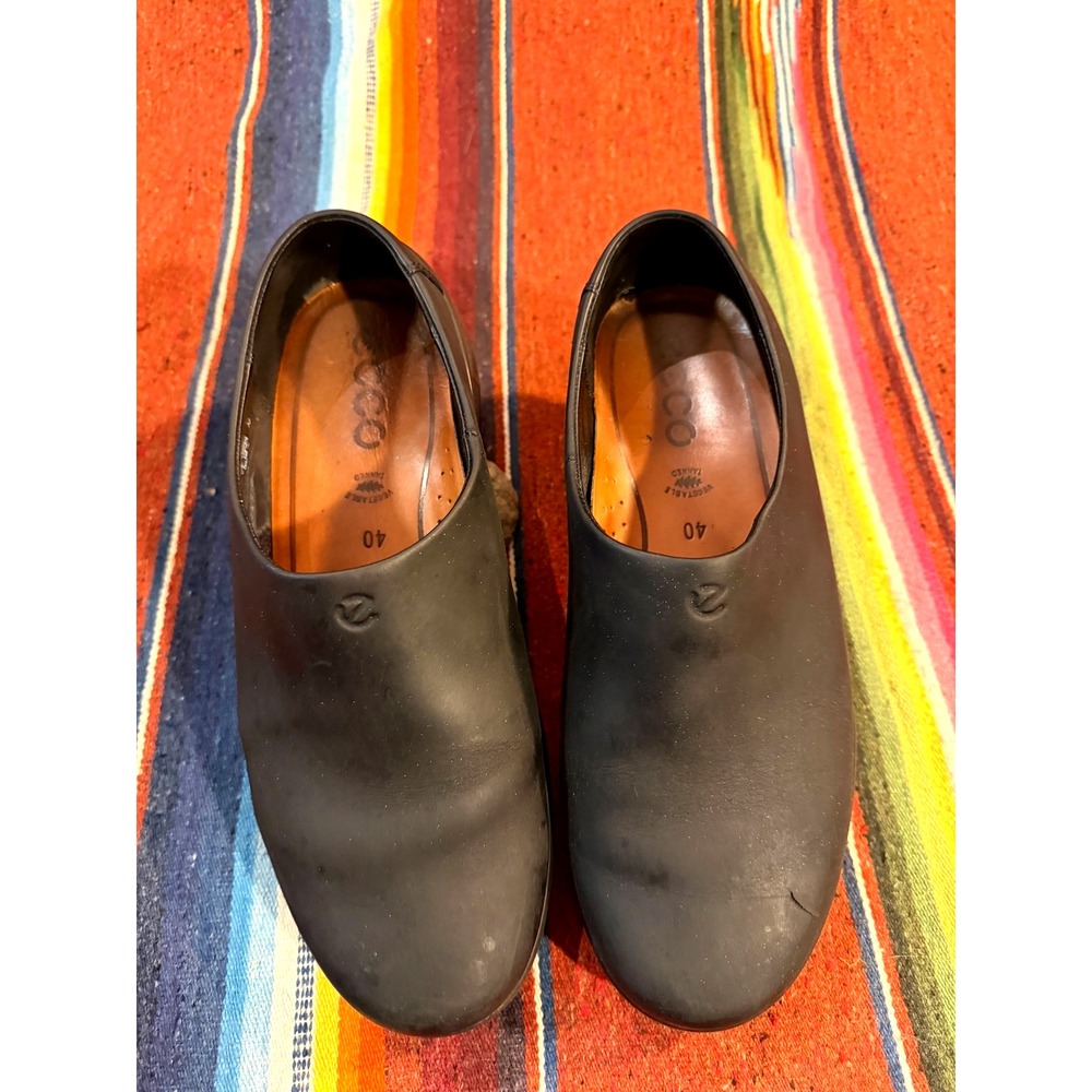 Ecco Track 25 Oiled Nubuck Leather Fluidform Footbed Black Women 9.5-10 size 40